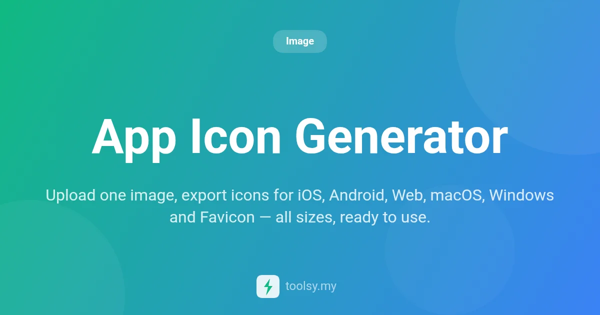 How to Generate Pixel-Perfect App Icons for All Platforms Instantly
