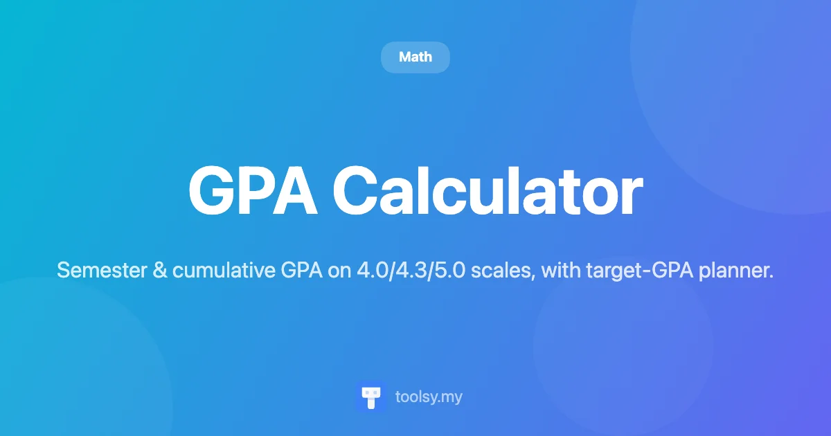 Master Your Grades: The Ultimate Guide to the GPA Calculator