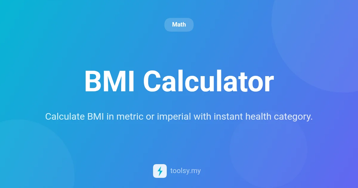 How to Use the BMI Calculator to Track Your Body Mass Index Easily