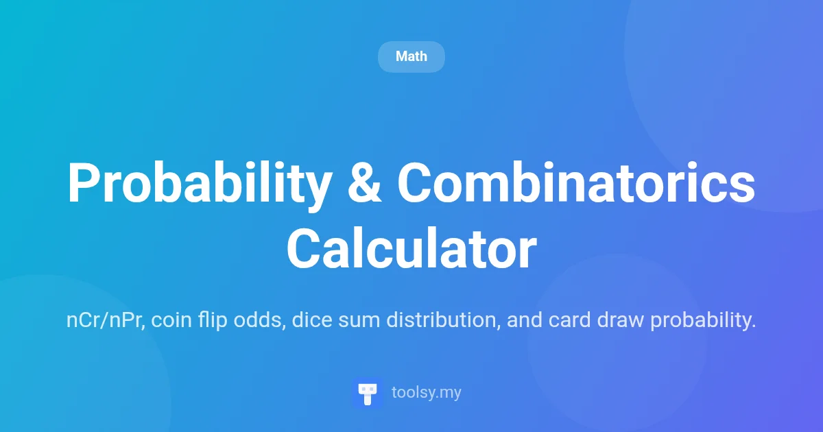 Mastering Odds: The Ultimate Probability & Combinatorics Calculator Guide
