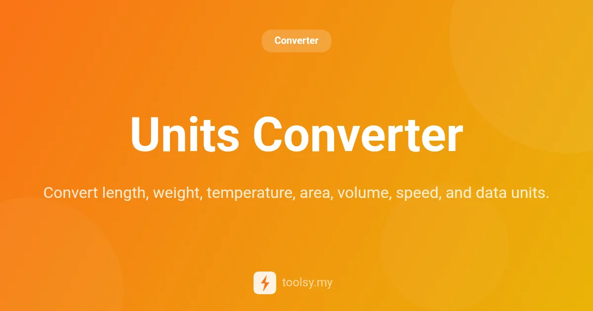 Master Every Measurement with the Free Units Converter Tool