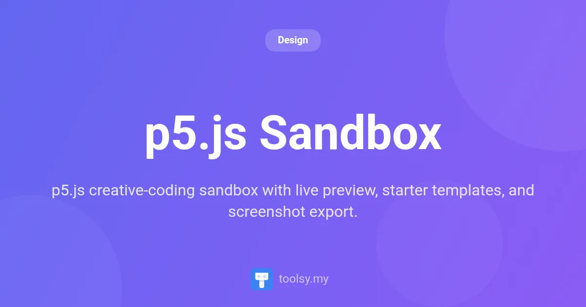Master Creative Coding with p5.js Sandbox: A Complete Guide