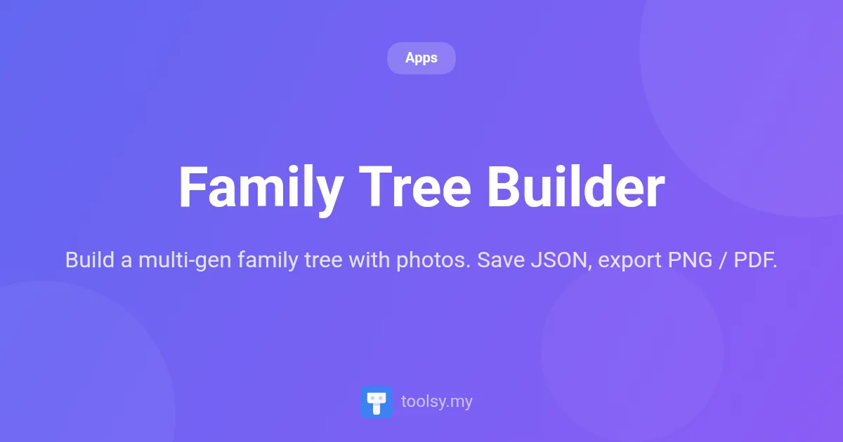 Family Tree Builder Guide: Create and Export Your Ancestor Charts