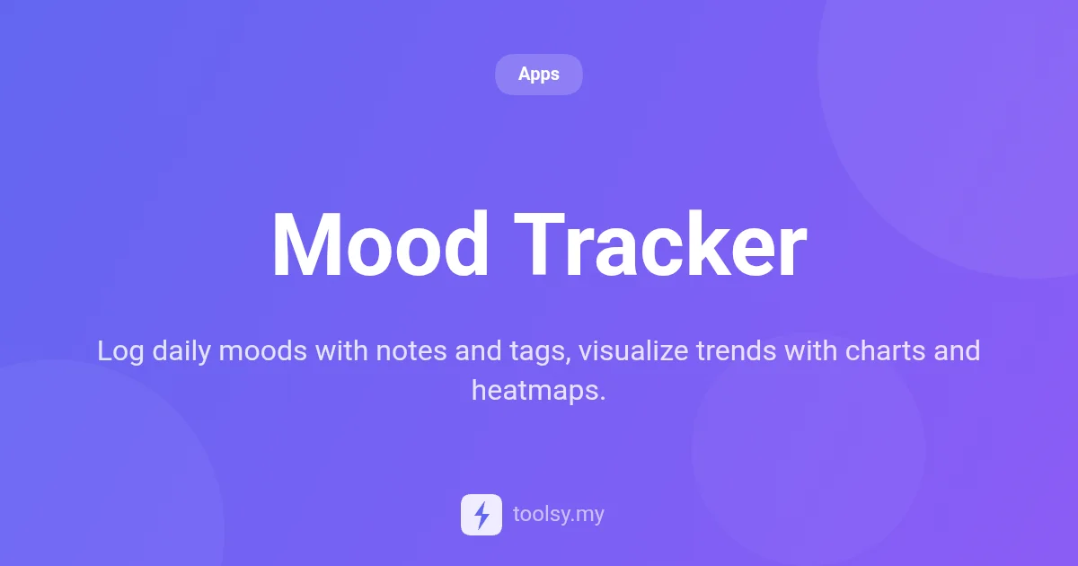 Mood Tracker: How to Visualize and Improve Your Daily Wellbeing