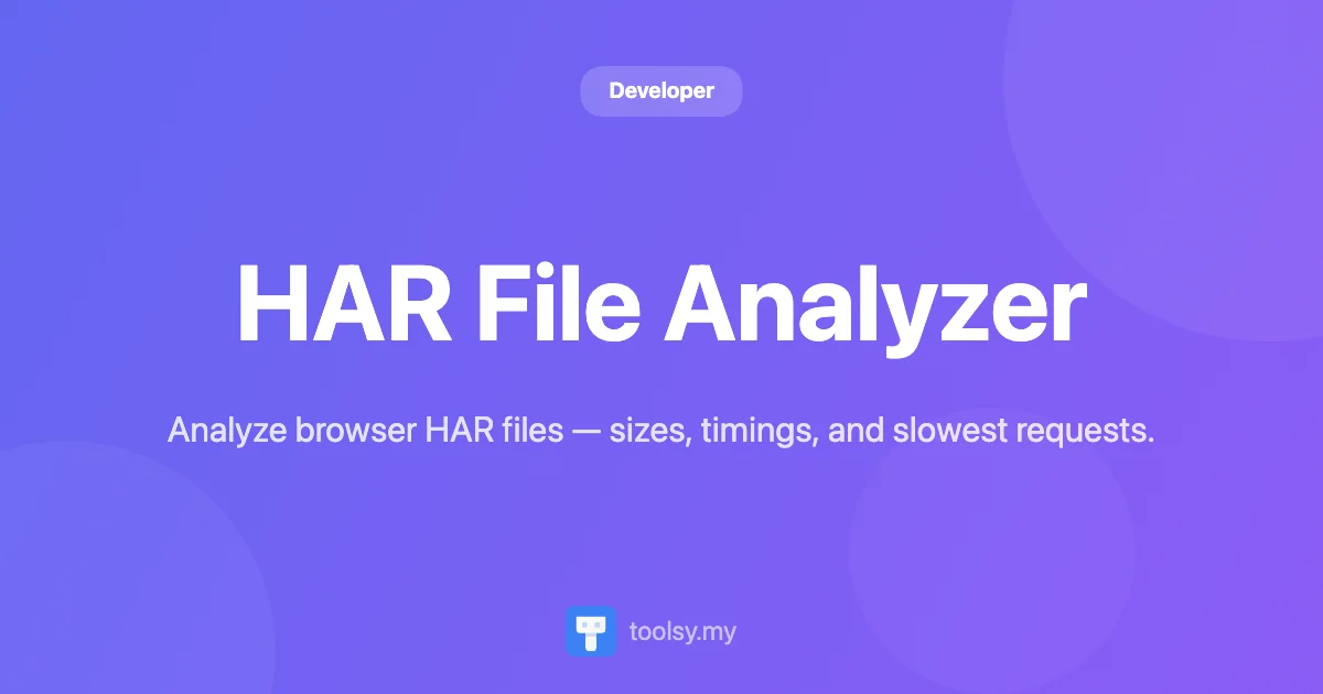 How to Use the HAR File Analyzer for Better Web Performance