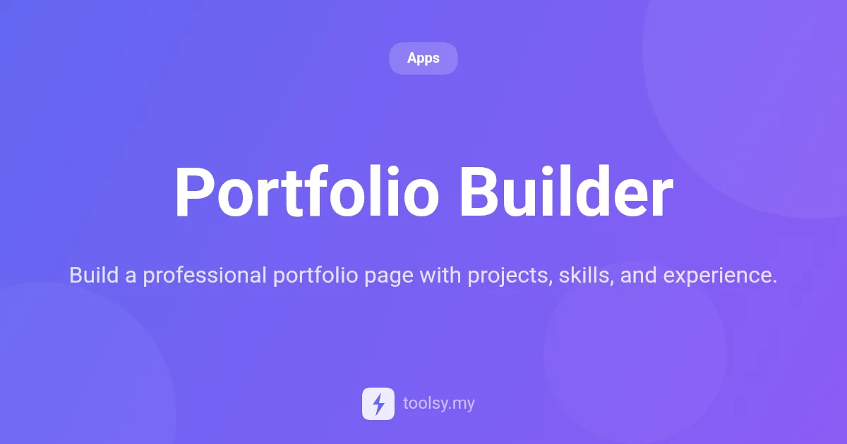How to Build a Professional Portfolio Page with Portfolio Builder