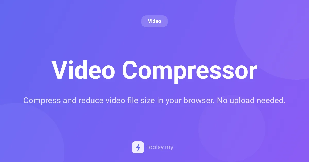 How to Compress Video Files Without Uploading: A Complete Guide