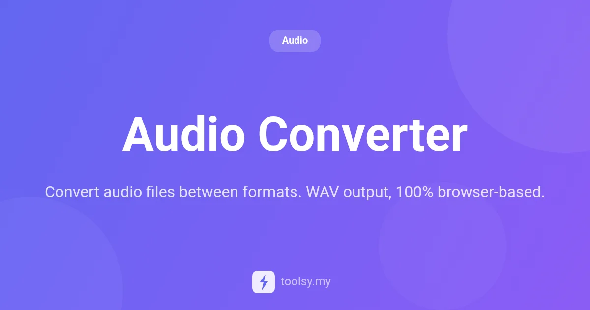 How to Convert Audio to WAV Locally: A Complete Guide to Audio Converter