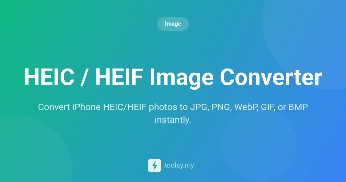 How to Convert iPhone HEIC Photos to JPEG, PNG, or WebP Instantly