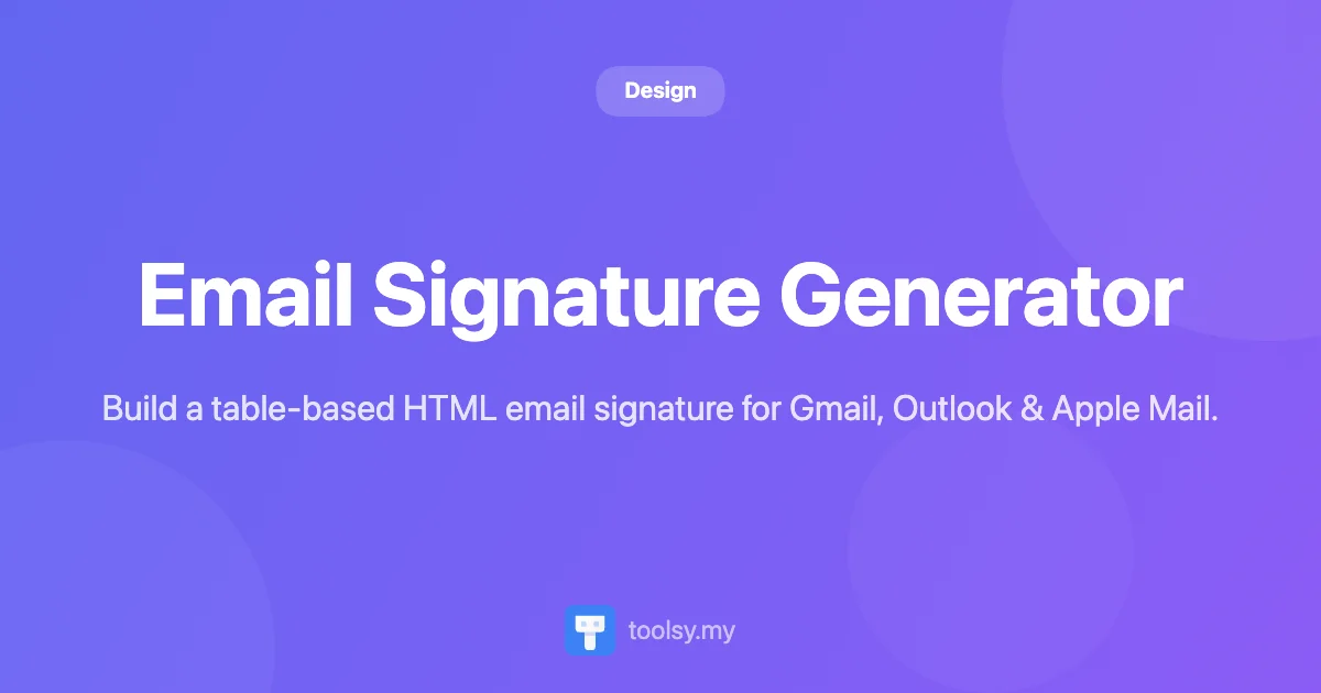 How to Create Professional HTML Email Signatures in Seconds