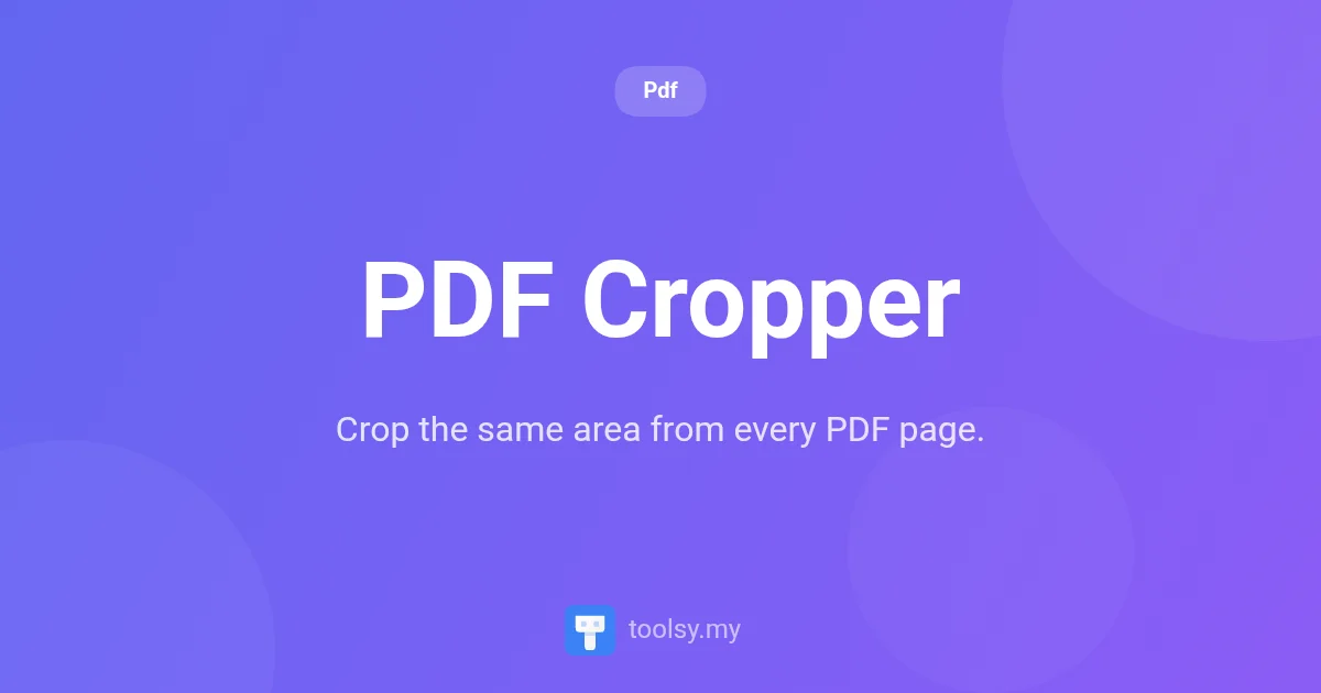 How to Crop PDF Pages: Remove Margins and Whitespace Easily