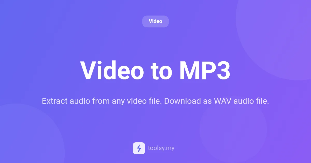 How to Extract Audio from Video: A Private, Lossless Browser Guide