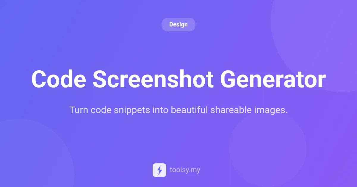 How to Create Beautiful Syntax-Highlighted Code Screenshots for Social Media