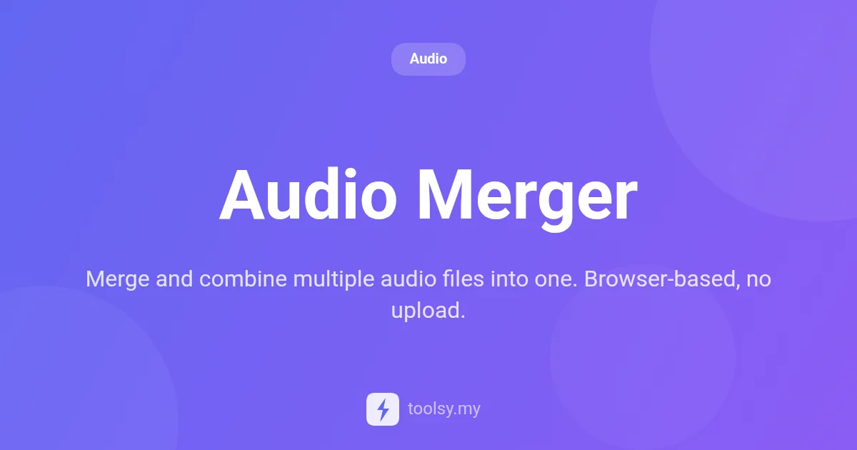 How to Merge Multiple Audio Files Online: A Complete Guide
