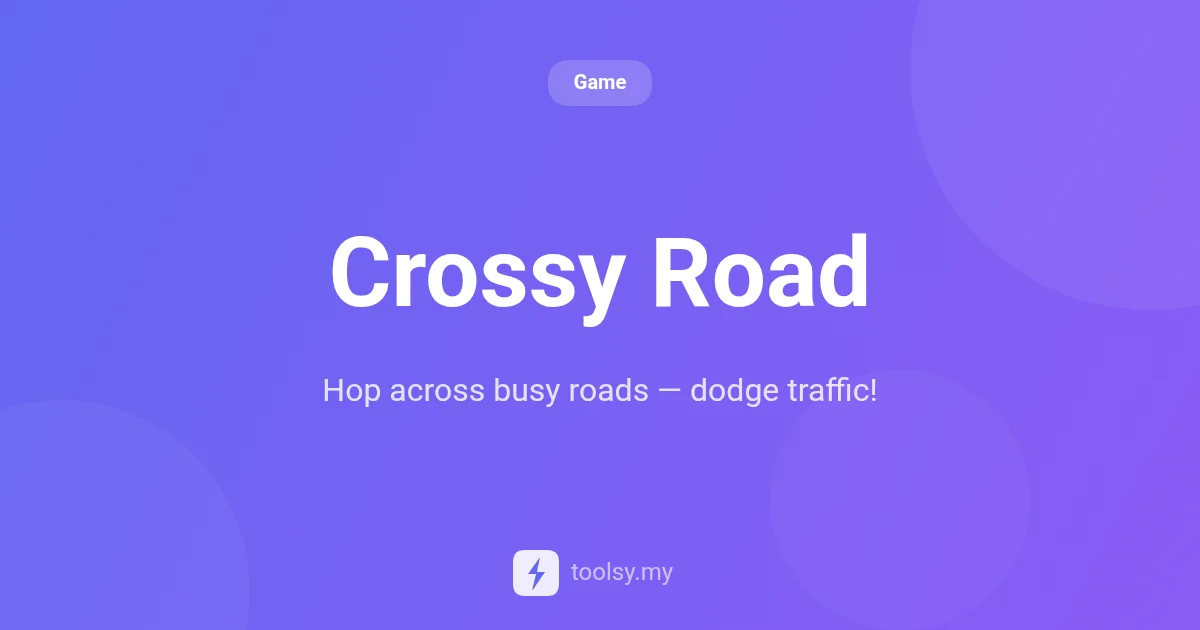 Crossy Road: Master the Art of Dodging Traffic and Hopping to Victory