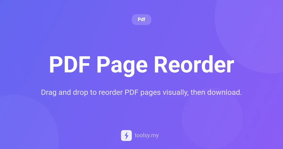 How to Reorder PDF Pages: A Simple Visual Guide for Everyone