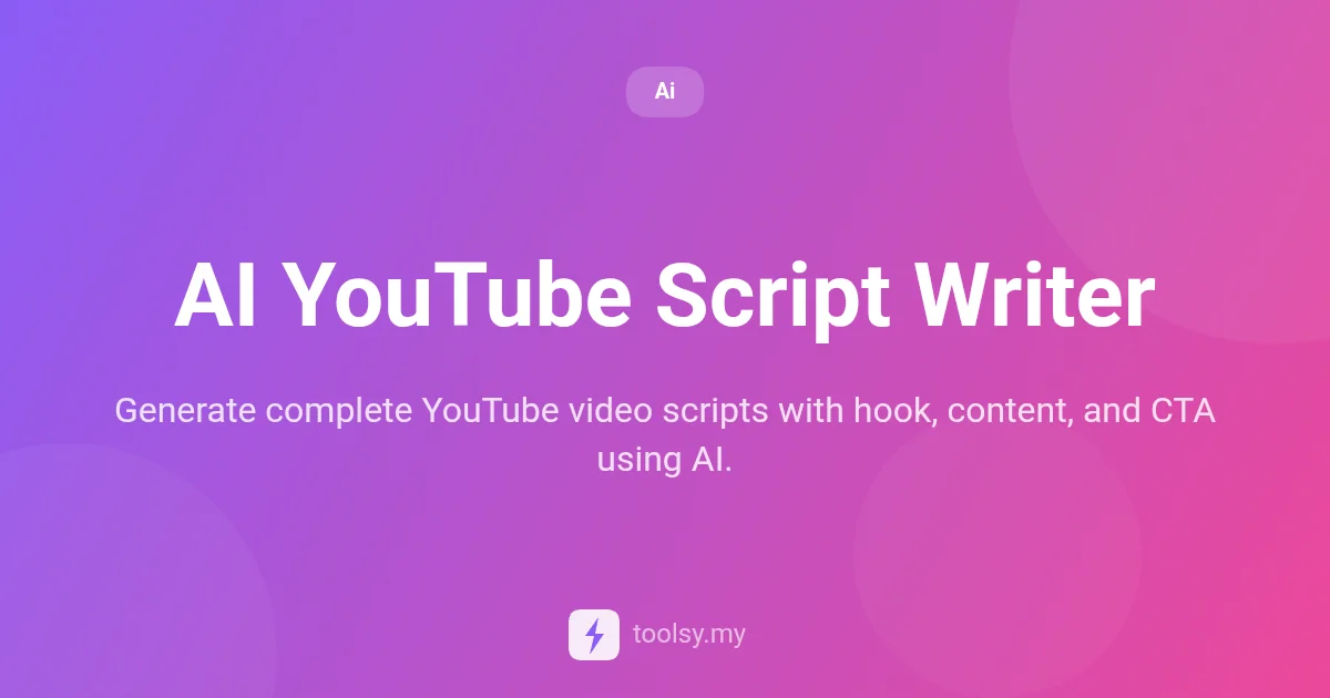 How to Use AI YouTube Script Writer to Create Engaging Videos