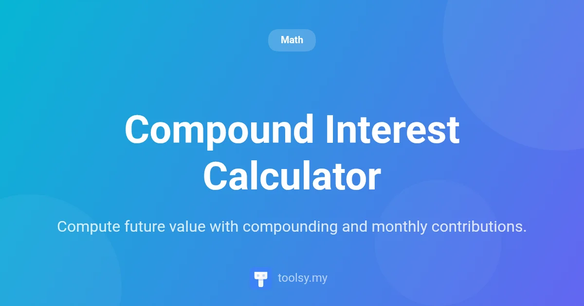 How to Maximize Your Savings with the Compound Interest Calculator