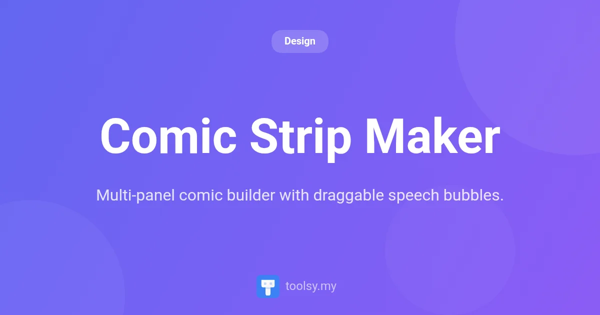 Create Free Comic Strips Online with Comic Strip Maker