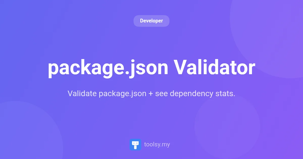 Master Your Node Projects with the package.json Validator Tool