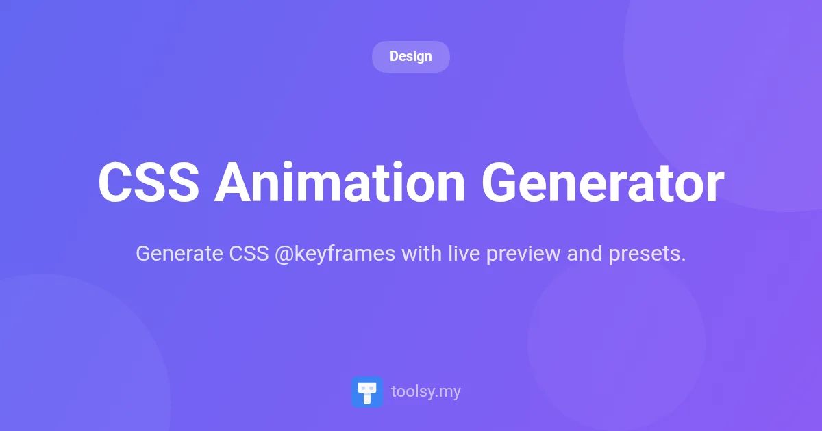 How to Create Stunning CSS Keyframe Animations with Our Free Generator