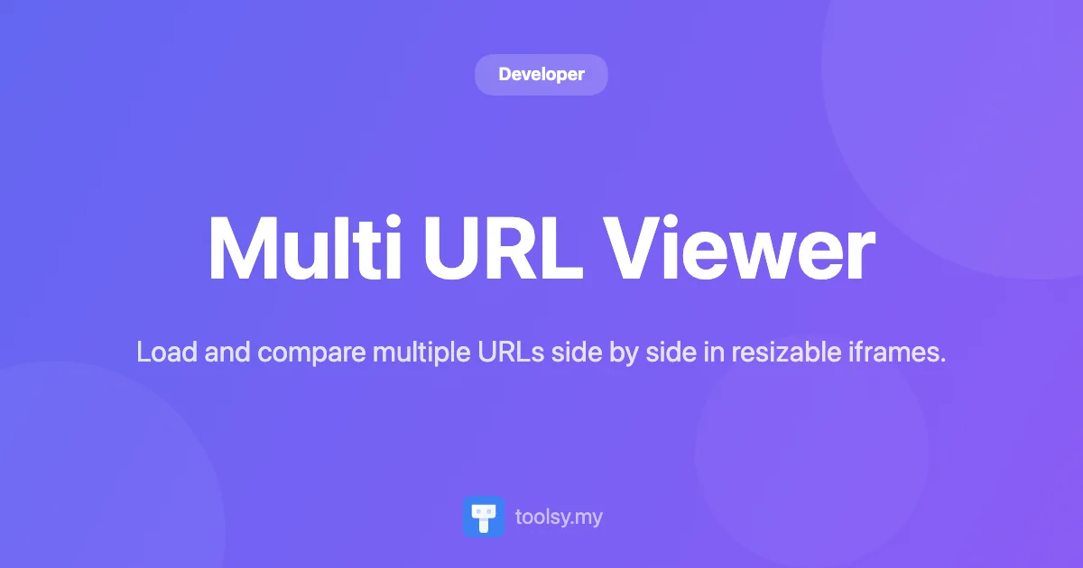 Multi URL Viewer: Compare Multiple Websites Side by Side