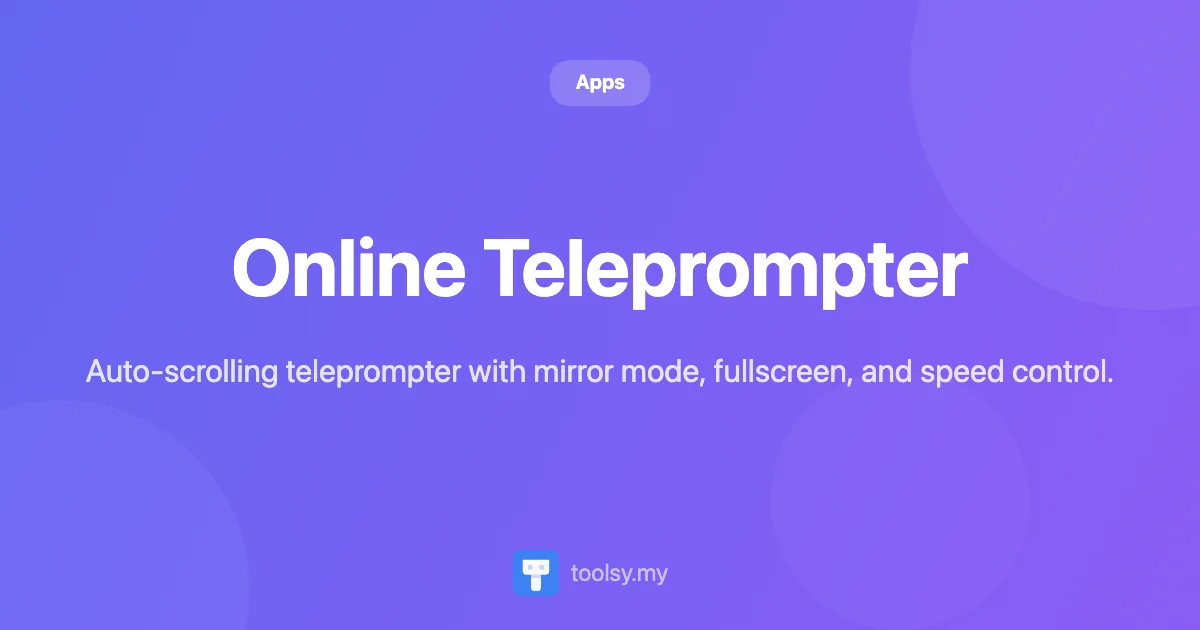 Master Your Video Recording with the Free Online Teleprompter