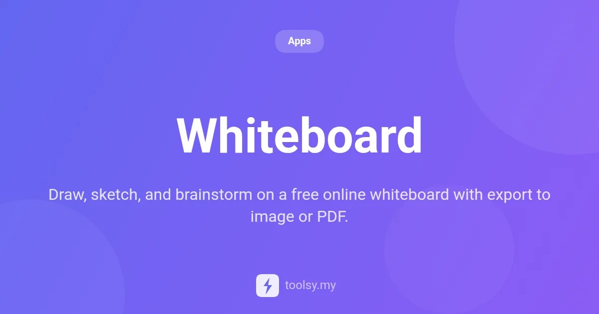 Whiteboard: The Ultimate Free Tool for Sketching, Brainstorming, and Notes