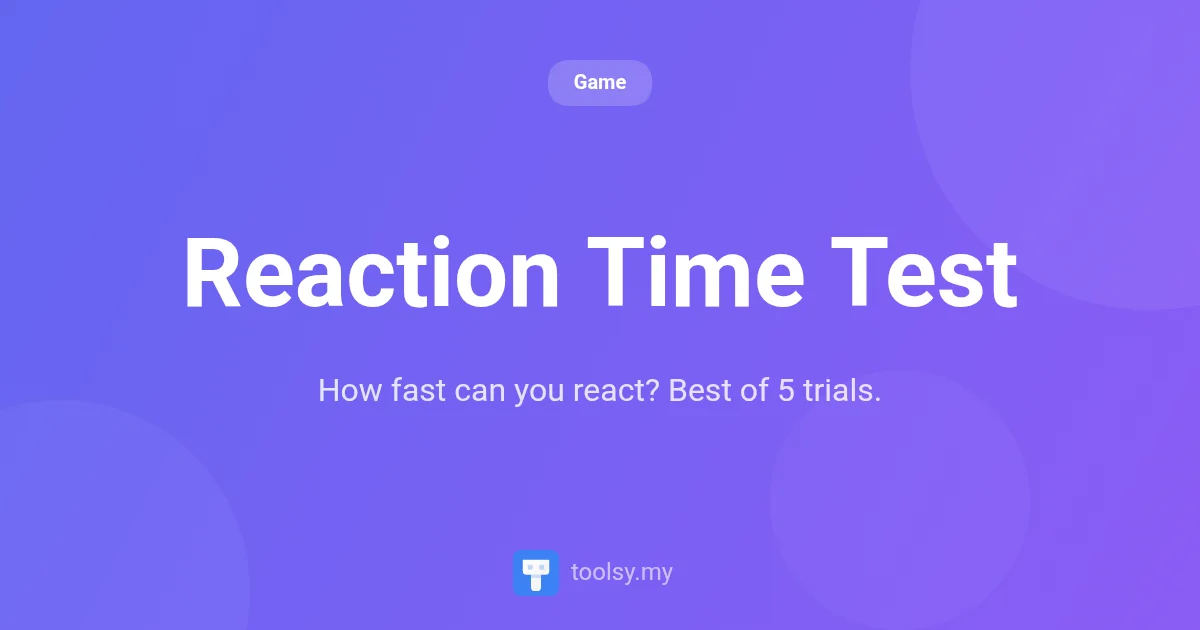Reaction Time Test: How Fast Are Your Reflexes? (Complete Guide)