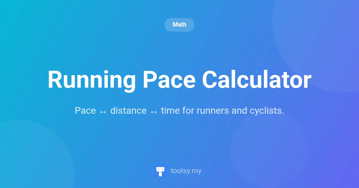 Master Your Training with our Running Pace Calculator