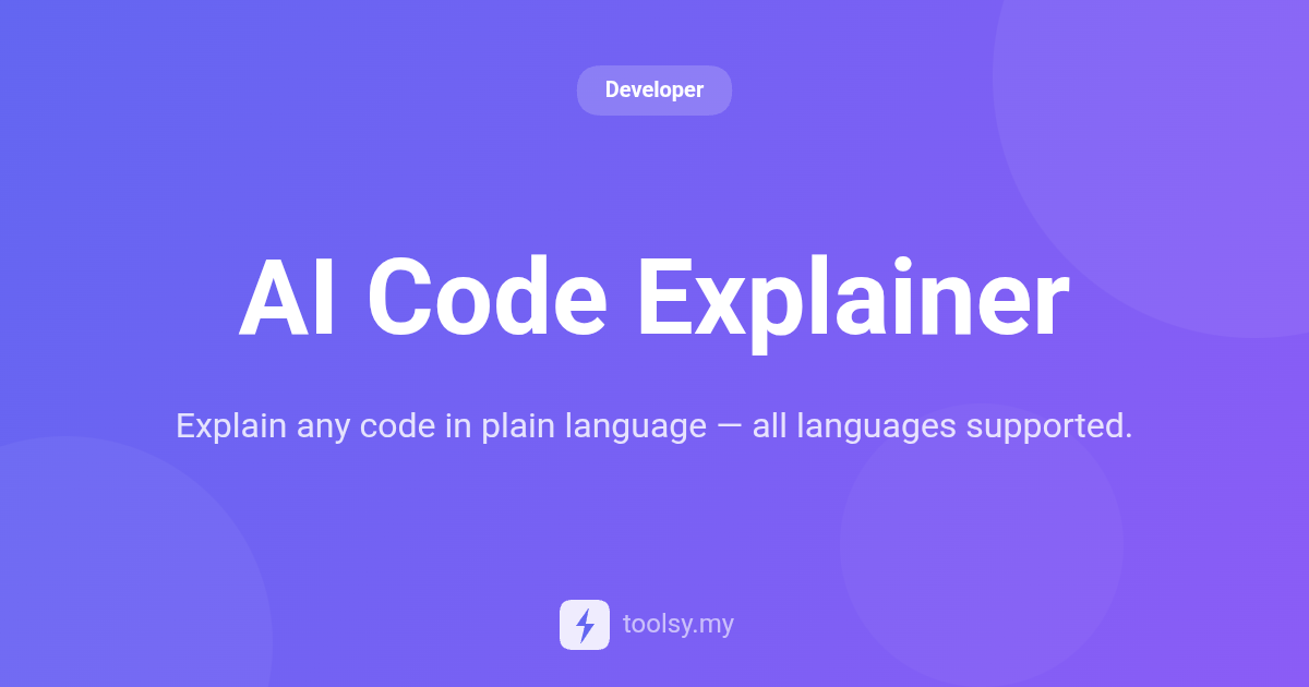 Master Complex Syntax with the AI Code Explainer Tool