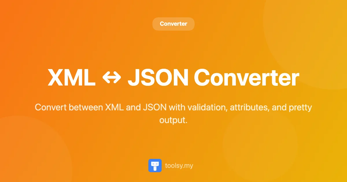 XML ↔ JSON Converter: Convert Data Formats Instantly in Your Browser